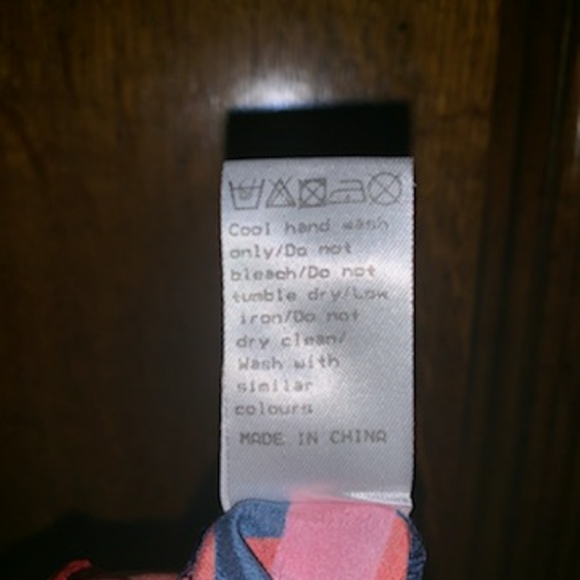 Asos Camisole red, white, blue, pink adjuatable straps and lace size 18/20 - Picture 7 of 7